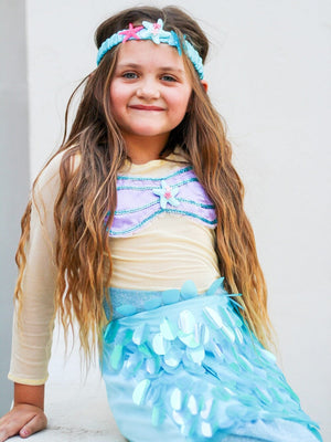 Magical Mermaid Costume Deluxe Girls or Toddler Halloween Dress Up - Sydney So Sweet