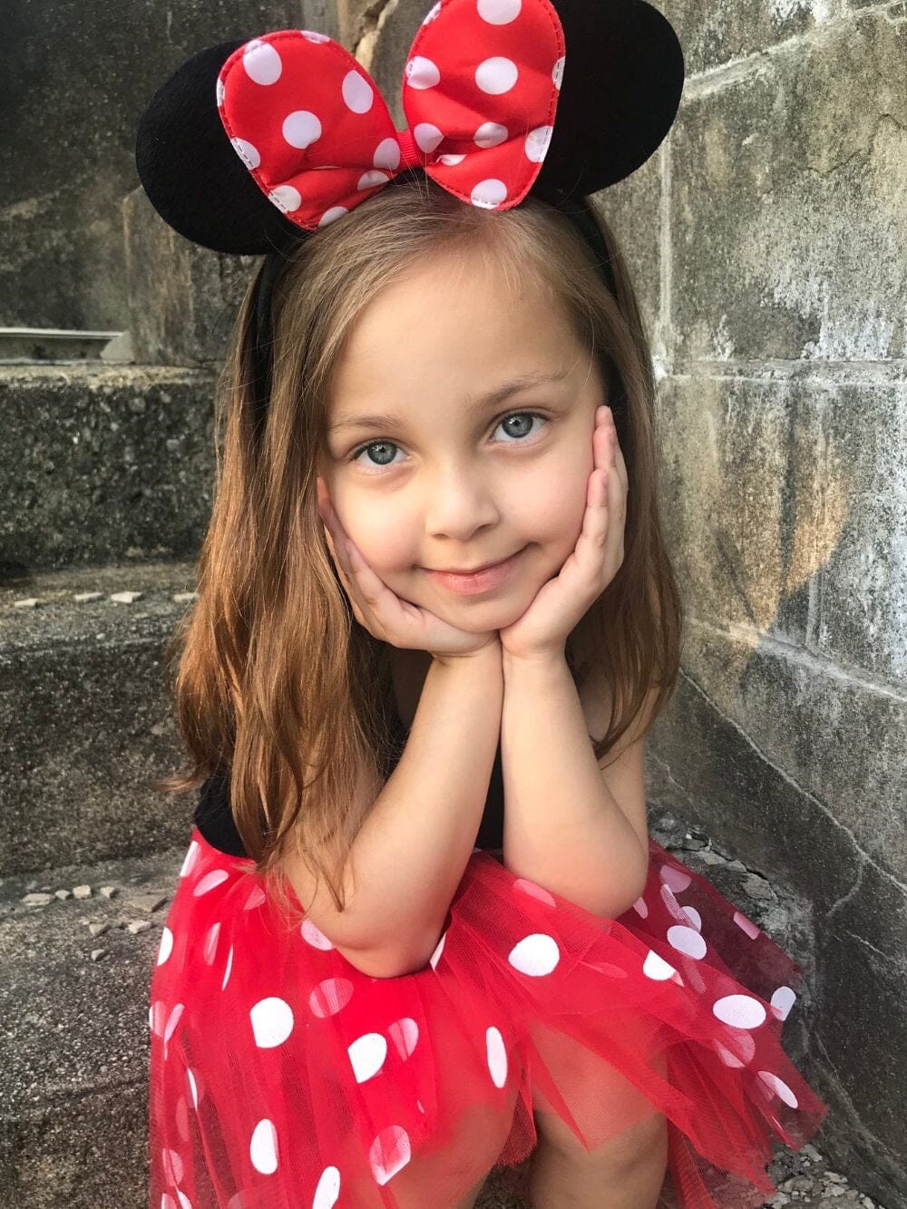 Red Polka Dot Mouse Headband Ears, Kid or Adult Size Costume Accessories - Sydney So Sweet
