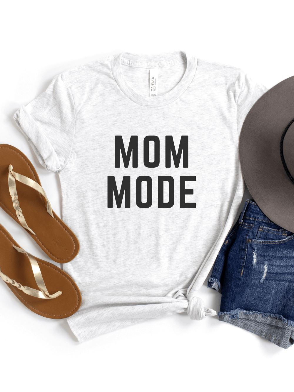 Mom Mode Black T-Shirt Bella + Canvas Unisex Jersey Short Sleeve Tee - Many Colors - Sydney So Sweet