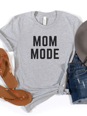 Mom Mode Black T-Shirt Bella + Canvas Unisex Jersey Short Sleeve Tee - Many Colors - Sydney So Sweet