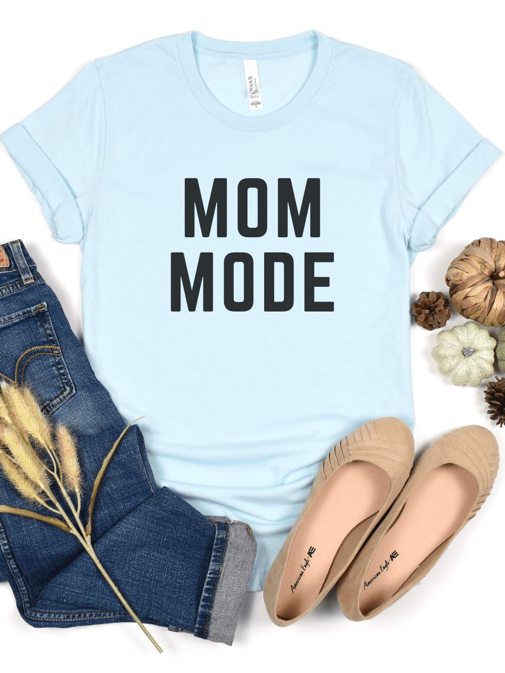 Mom Mode Black T-Shirt Bella + Canvas Unisex Jersey Short Sleeve Tee - Many Colors - Sydney So Sweet