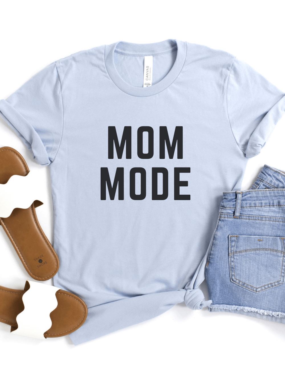 Mom Mode Black T-Shirt Bella + Canvas Unisex Jersey Short Sleeve Tee - Many Colors - Sydney So Sweet