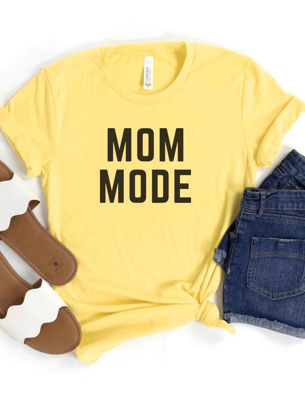 Mom Mode Black T-Shirt Bella + Canvas Unisex Jersey Short Sleeve Tee - Many Colors - Sydney So Sweet