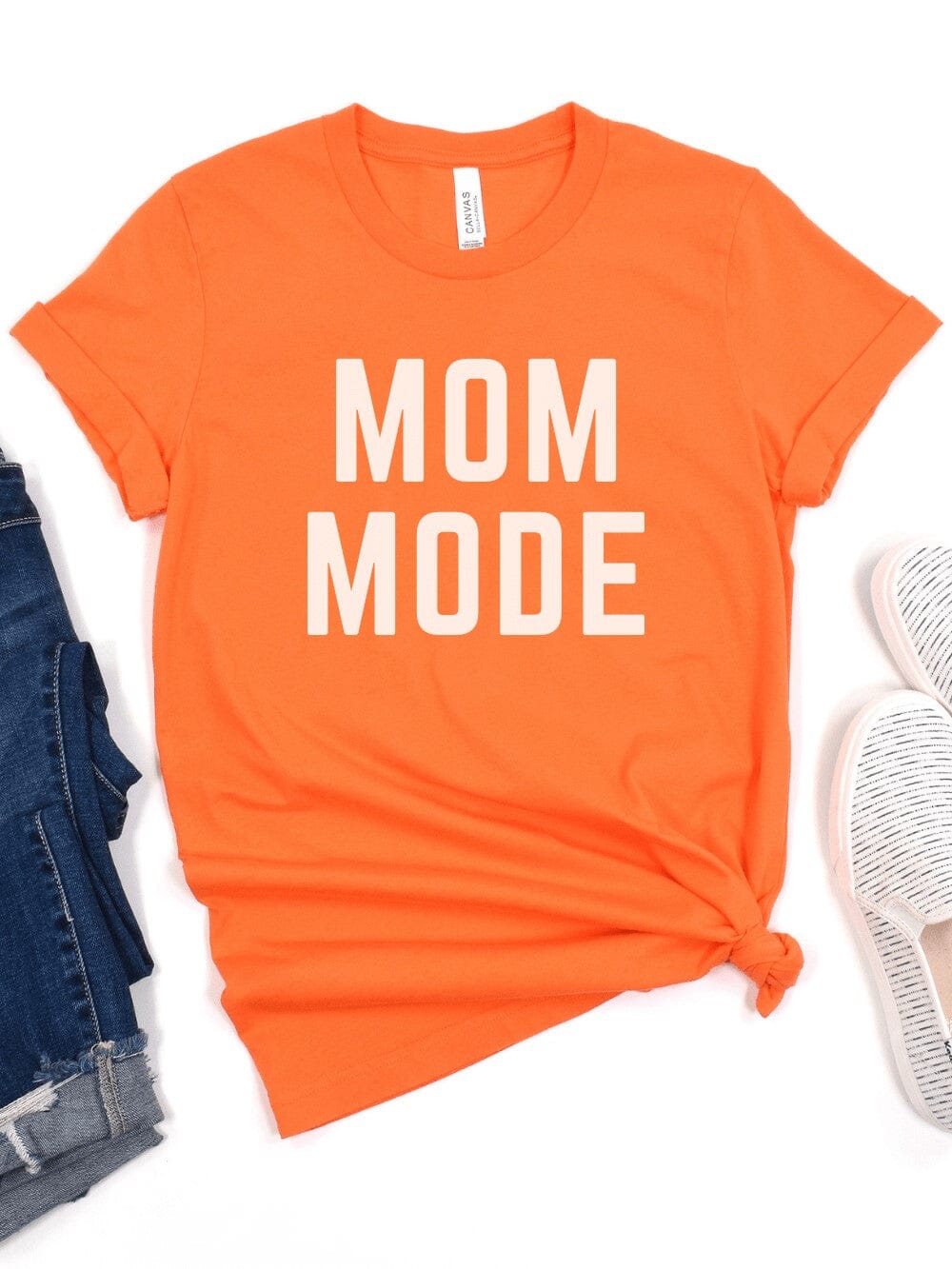 Mom Mode White T-Shirt Bella + Canvas Unisex Jersey Short Sleeve Tee - Many Colors - Sydney So Sweet