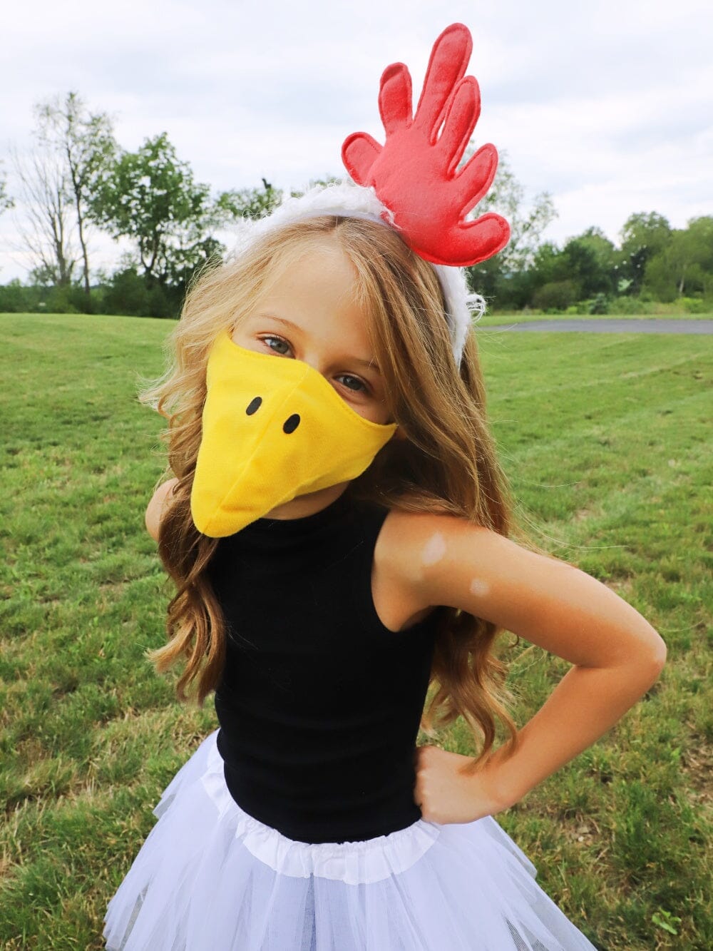 Chicken Costume - Complete Kids Costume Set with Tutu, Headband, & Beak - Sydney So Sweet