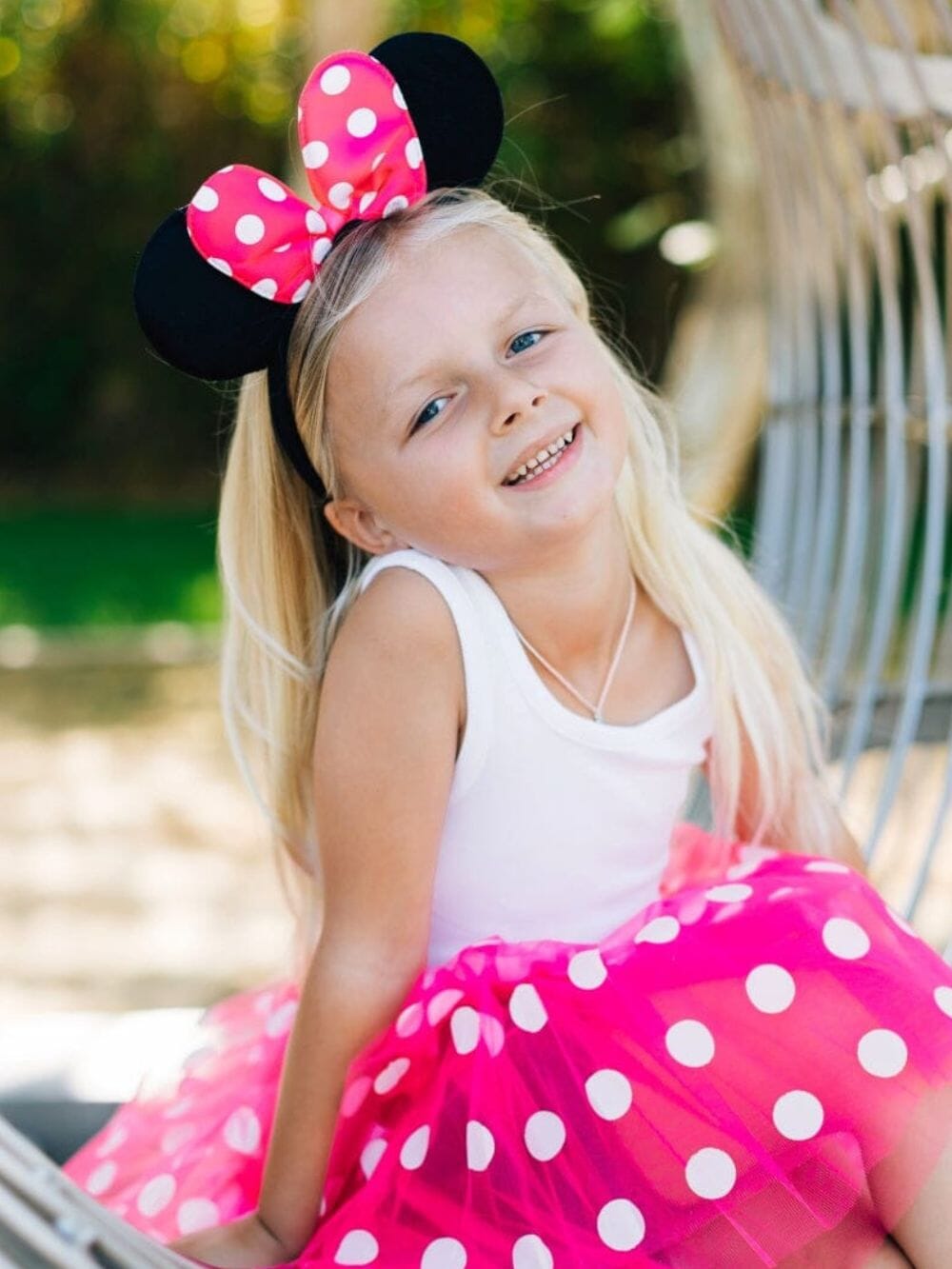 Hot Pink Polka Dot Mouse Girls Headband Ears, Kid or Adult Costume Accessories - Sydney So Sweet