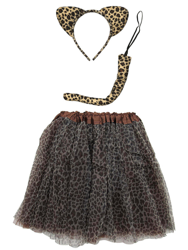 Adult and Plus Size Cheetah Costume Set Cheetah Tutu Skirt