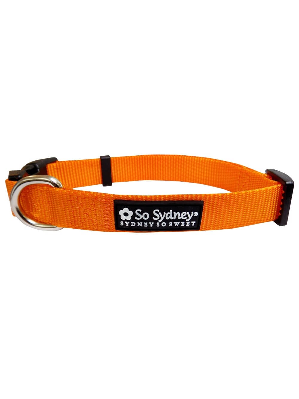 Orange Adjustable Nylon Dog Collar for Small, Medium, or Large Dogs - Sydney So Sweet