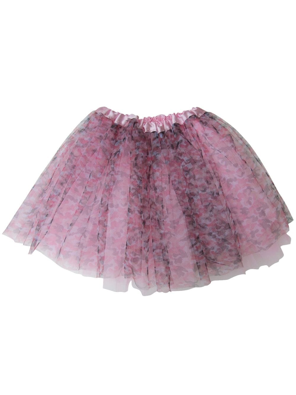 Pink Camo Camouflage Tutu Skirt for Girls – 3-Layer Tulle Ballet, Dance, and Dress-Up Costume Skirt - Sydney So Sweet