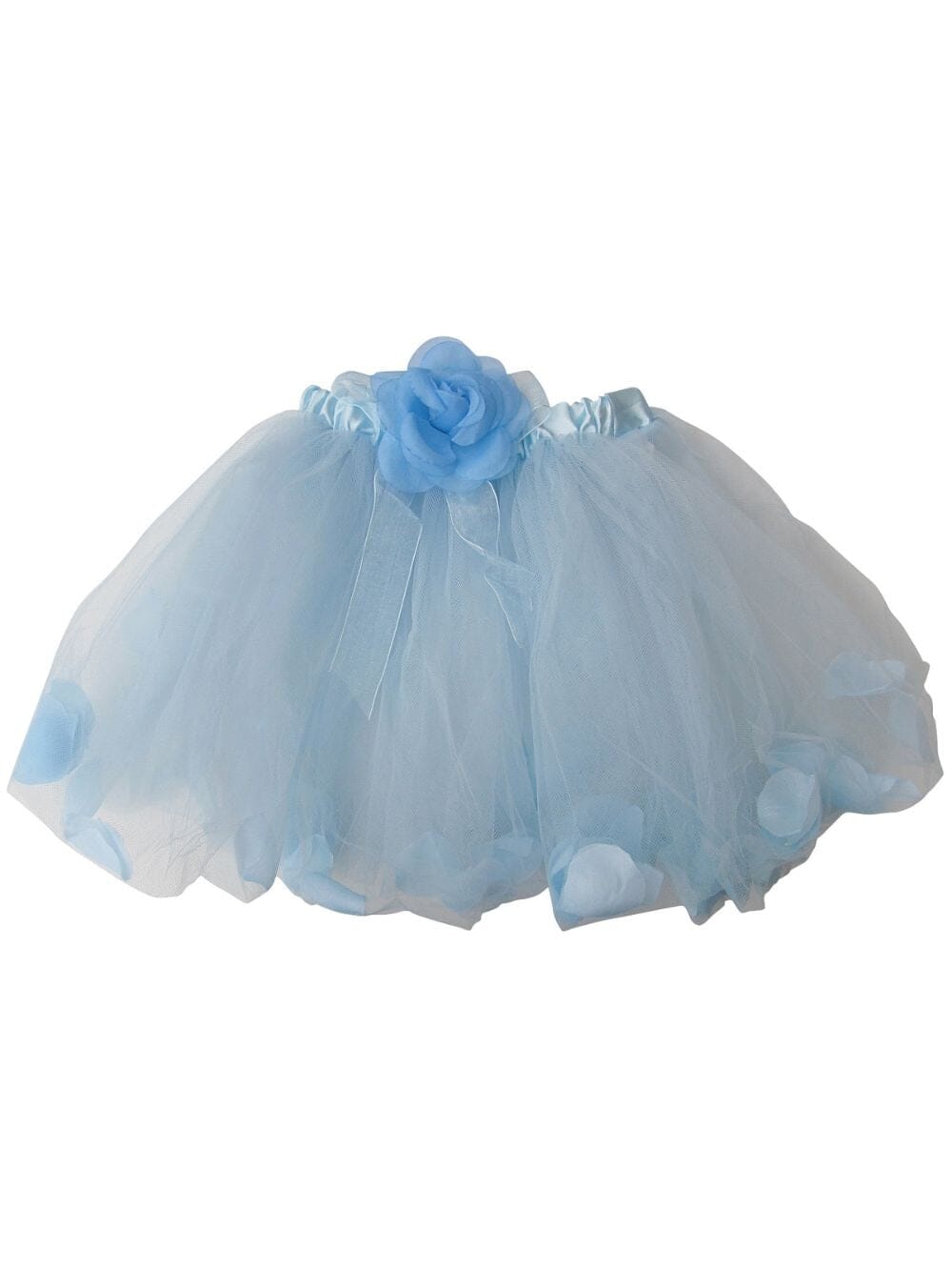 Light Blue Petal Tutu Skirt - Kids Size Tulle Basic Ballet Dance Costume Girls Tutus - Sydney So Sweet