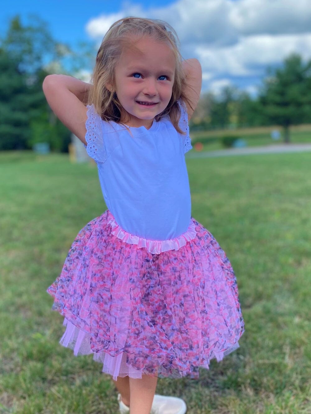 Pink Camo Camouflage Tutu Skirt for Girls – 3-Layer Tulle Ballet, Dance, and Dress-Up Costume Skirt - Sydney So Sweet