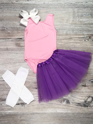 Kid Size Leotard & Tutu Skirt Girls Ballet Dance Set - Pick Your Color - Sydney So Sweet