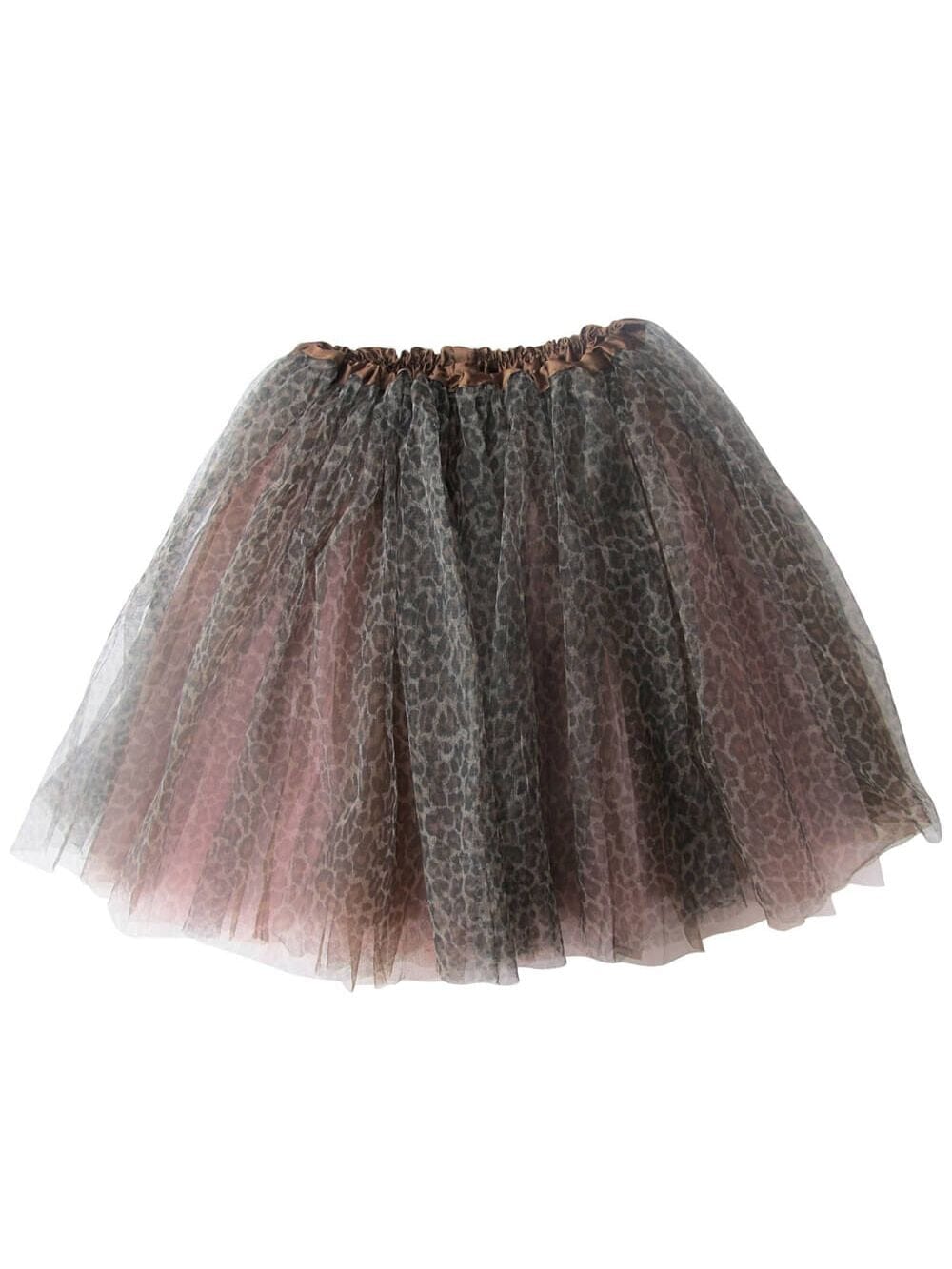 Cheetah Pink Tutu Skirt - Kids Size 3-Layer Tulle Basic Ballet Dance Costume Tutus for Girls - Sydney So Sweet