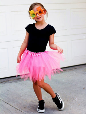 Neon Pink Fairy Costume Pixie Tutu Skirt for Kids, Adults, Plus - Sydney So Sweet
