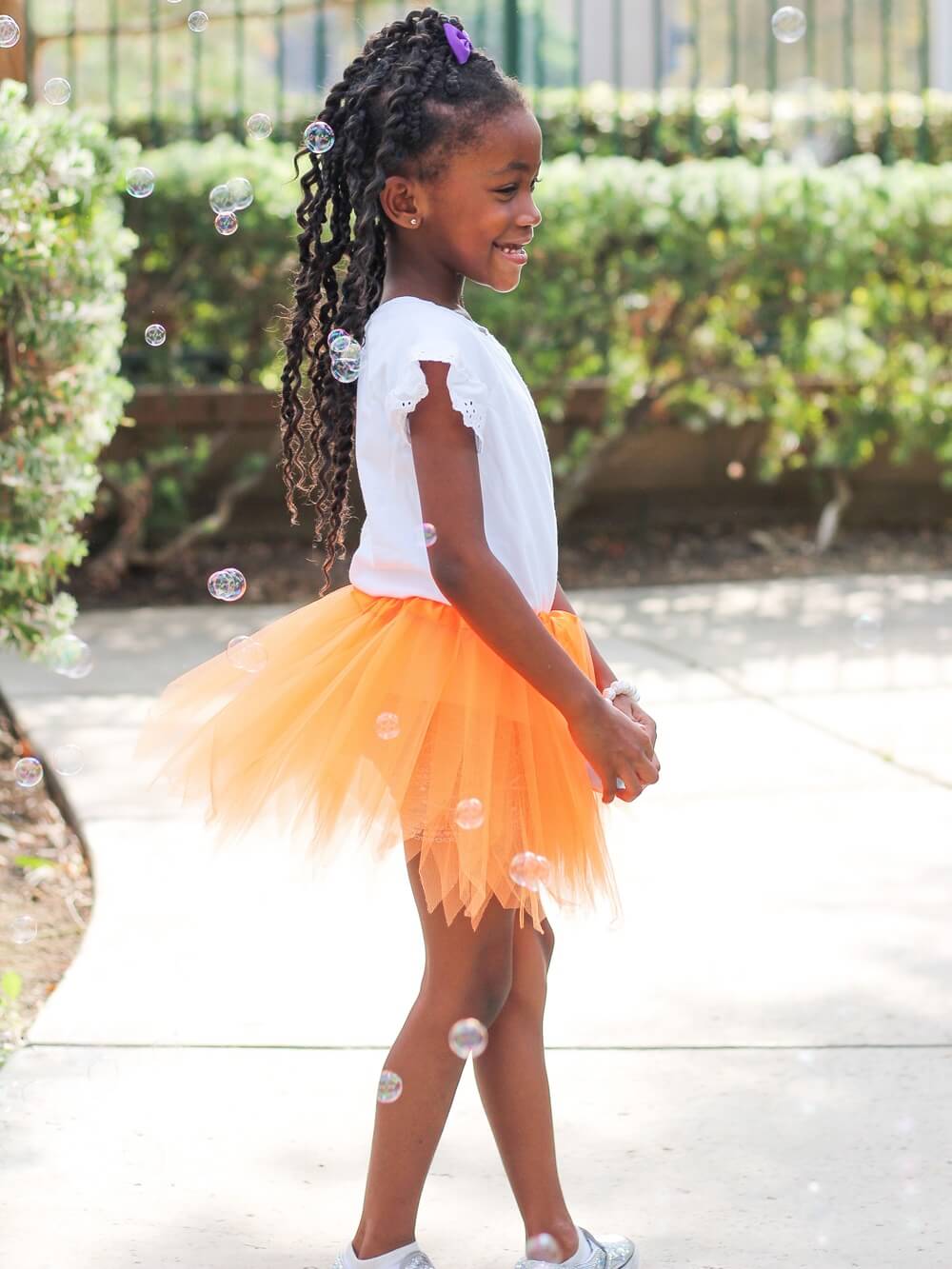 Neon Orange Fairy Costume Pixie Tutu Skirt for Kids, Adults, Plus - Sydney So Sweet