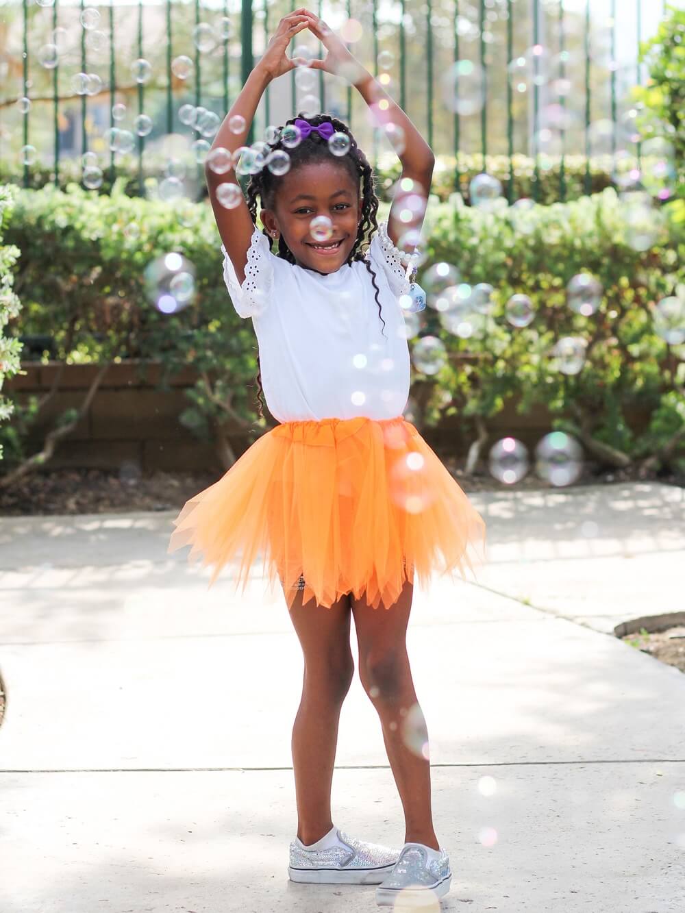 Neon Orange Fairy Costume Pixie Tutu Skirt for Kids, Adults, Plus - Sydney So Sweet