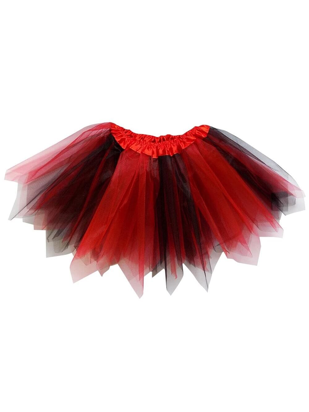 Fairy Costume Pixie Tutu Red & Black Skirt, Fast Shipping Adult Plus Size Fairy Costume Pixie Tutu Red & Black Skirt, Fast Shipping Adult Plus Size
