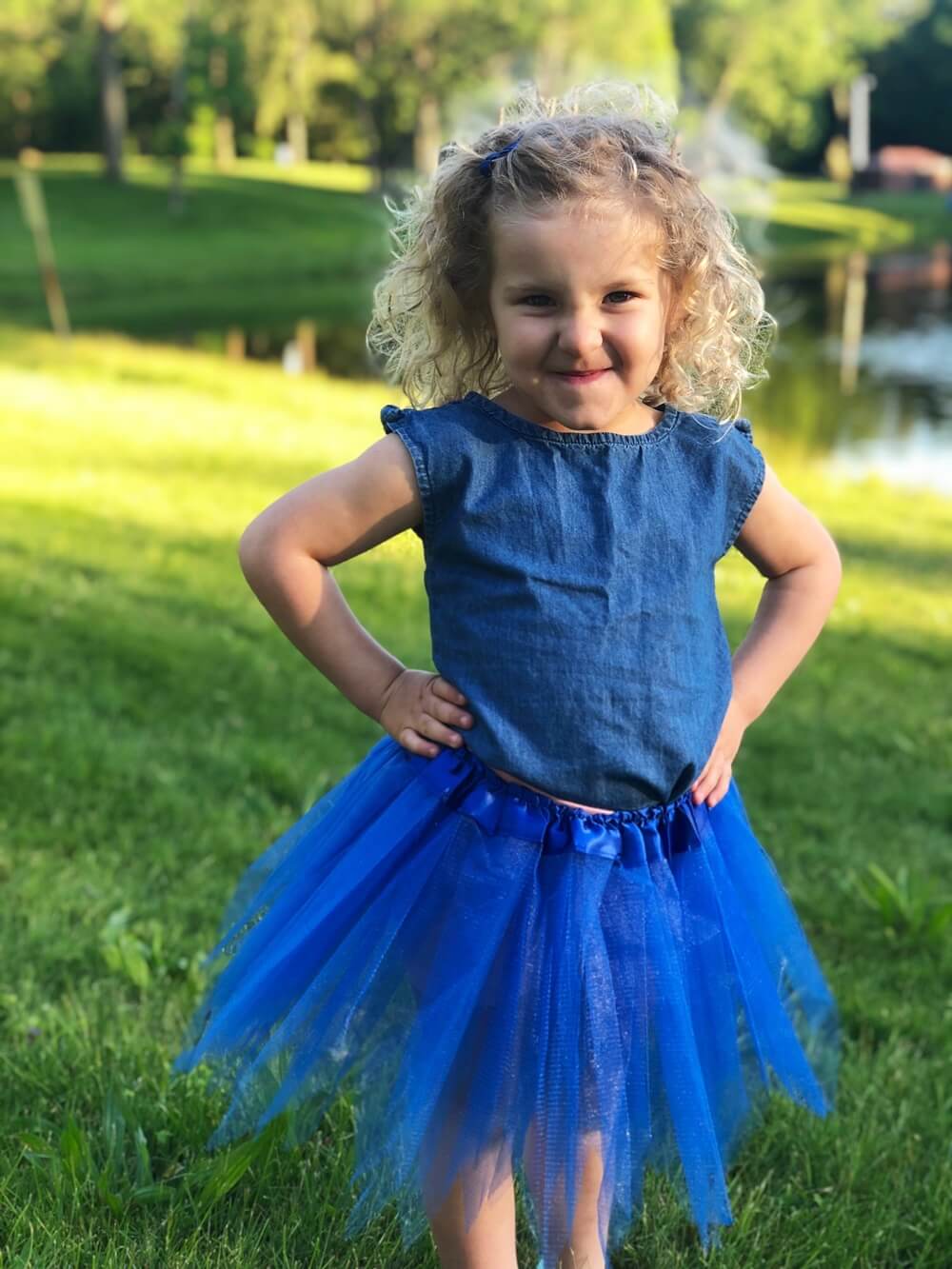 Royal Blue Fairy Costume Pixie Tutu Skirt for Kids, Adults, Plus - Sydney So Sweet
