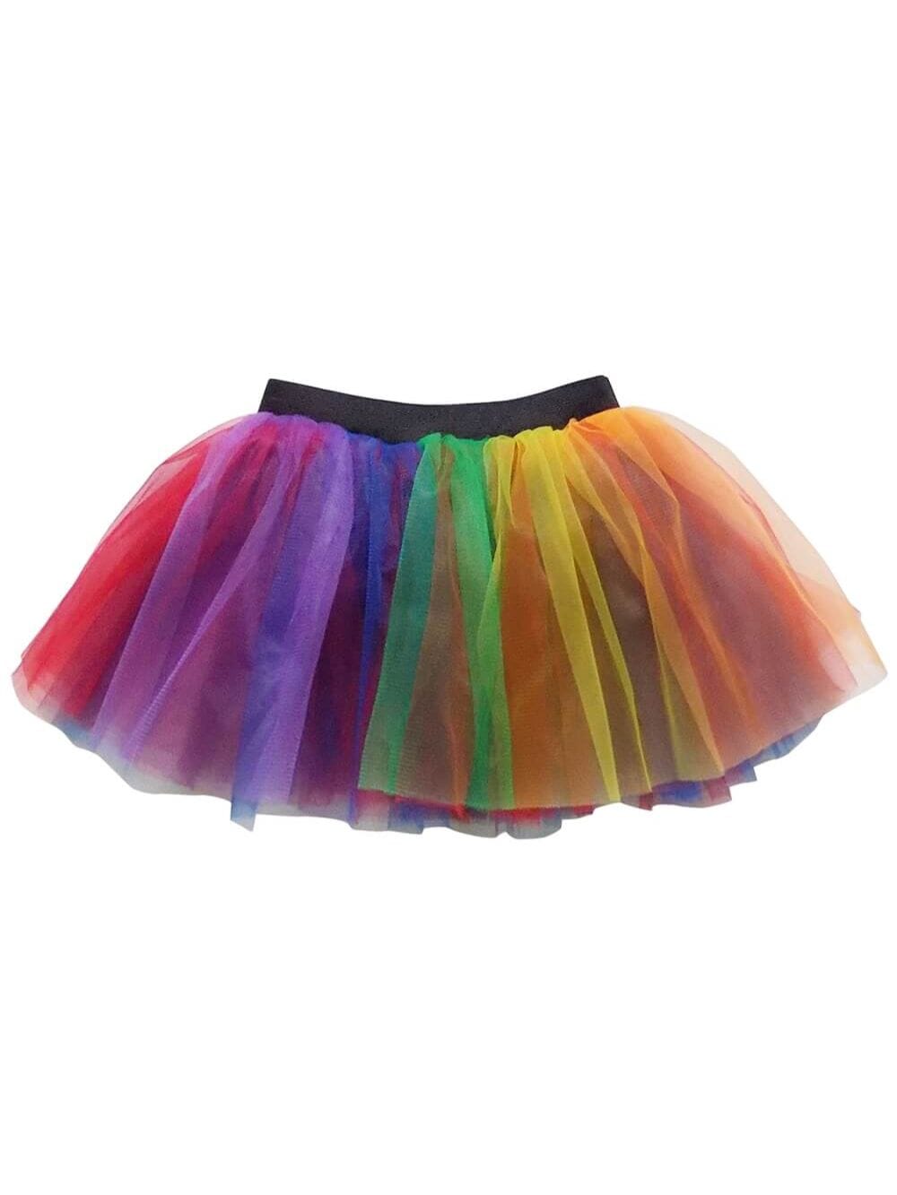 Rainbow Adult Size Women&#39;s 5K Running Skirt Tutu Costume - Sydney So Sweet