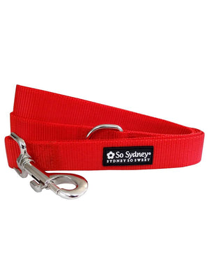Red Fashion Basic Nylon Dog Leash for Small, Medium, or Large Dogs - Sydney So Sweet