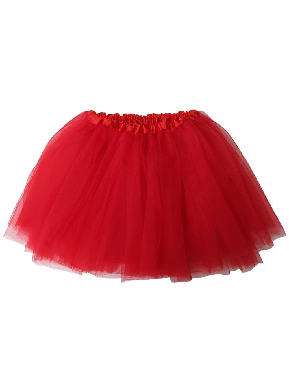 red tutu dress for girl DOLLY V-BACK PUFF SLEEVE ORGANZA TUTU DRESS red