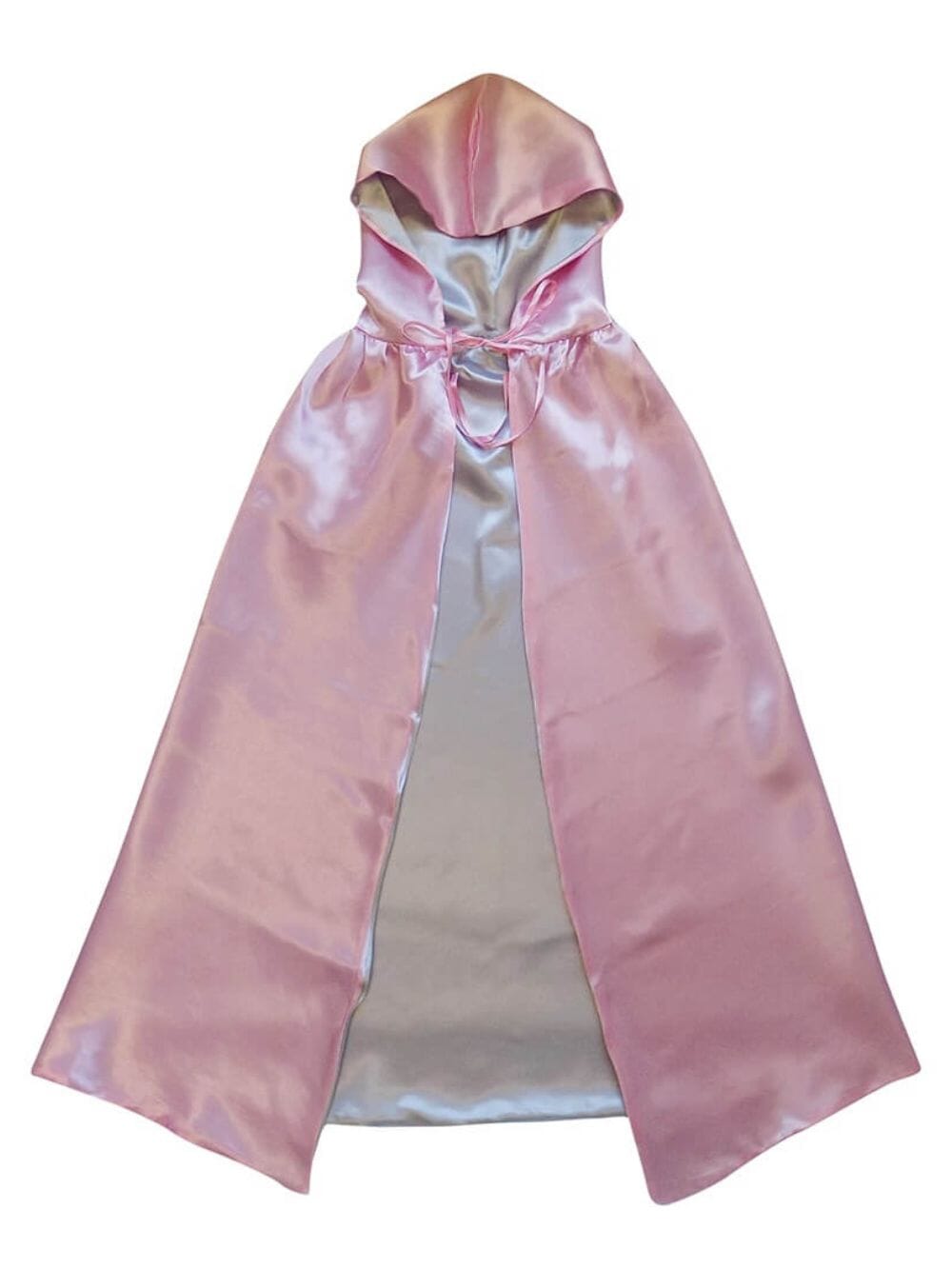 Pink & Silver Hooded Cape, Superhero or Princess Reversible Hooded Cloak - Sydney So Sweet