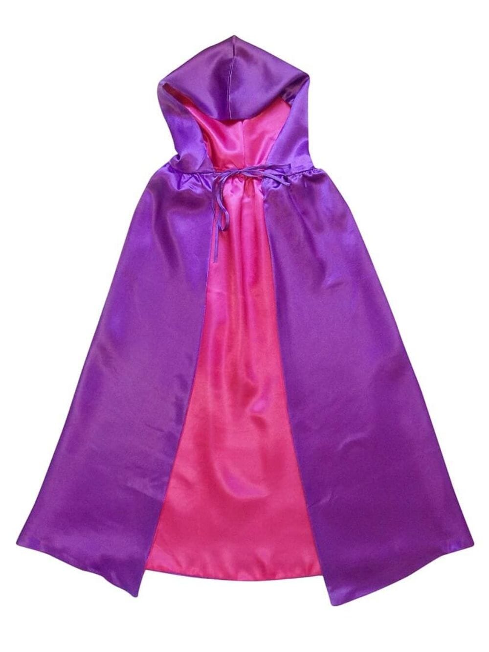 Purple & Hot Pink Hooded Cape, Superhero or Princess Reversible Hooded Cloak - Sydney So Sweet