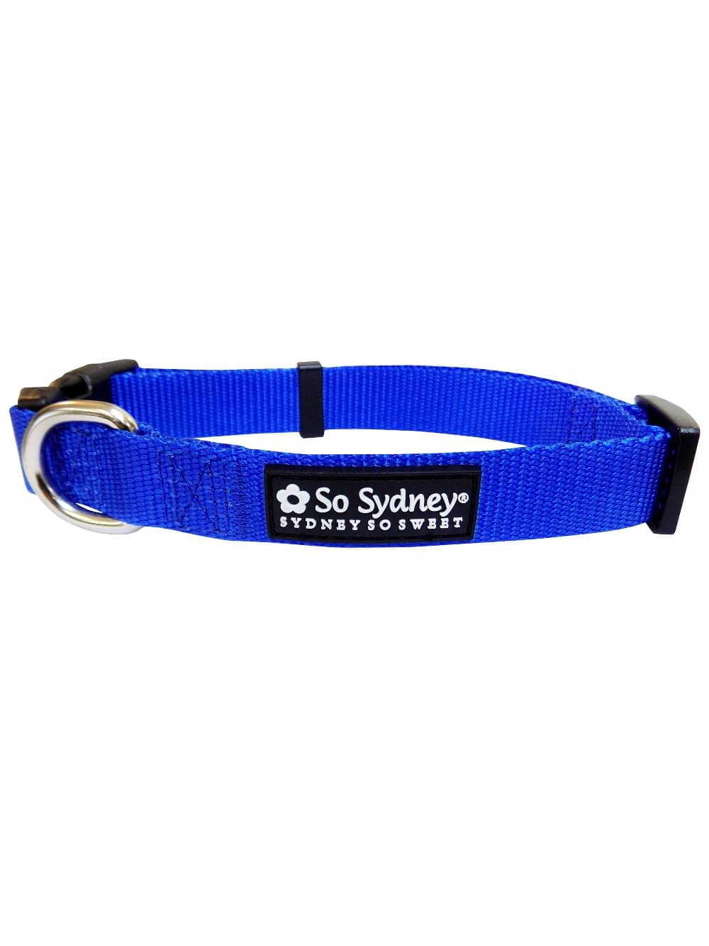 Royal Blue Adjustable Nylon Dog Collar for Small, Medium, or Large Dogs - Sydney So Sweet