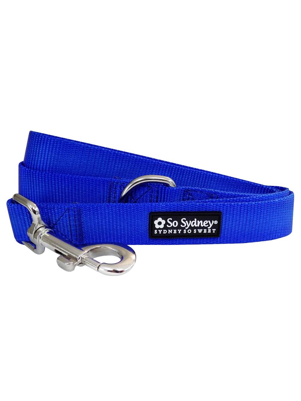 Royal Blue 5&#39; Basic Nylon Dog Leash for Small, Medium, or Large Dogs - Sydney So Sweet