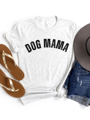 Dog Mama Rustic Women's Jersey Short Sleeve Graphic Tee - 12 Colors - Sydney So Sweet