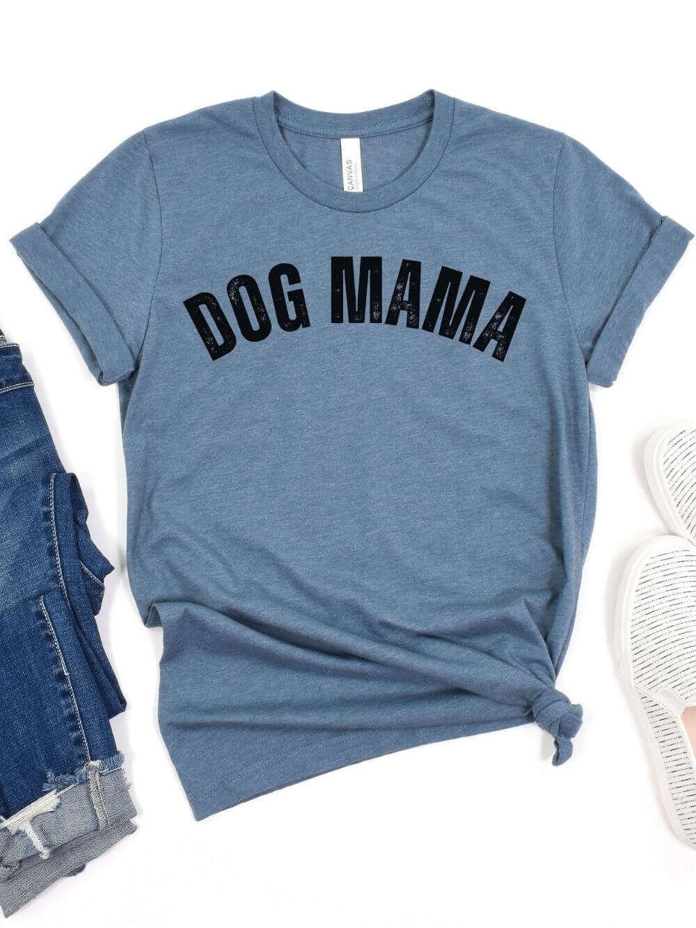 Dog Mama Rustic Women's Jersey Short Sleeve Graphic Tee - 12 Colors - Sydney So Sweet