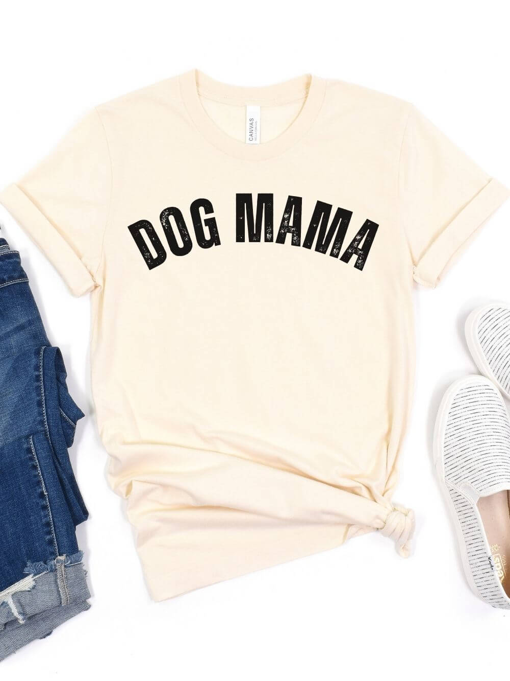 Dog Mama Rustic Women's Jersey Short Sleeve Graphic Tee - 12 Colors - Sydney So Sweet