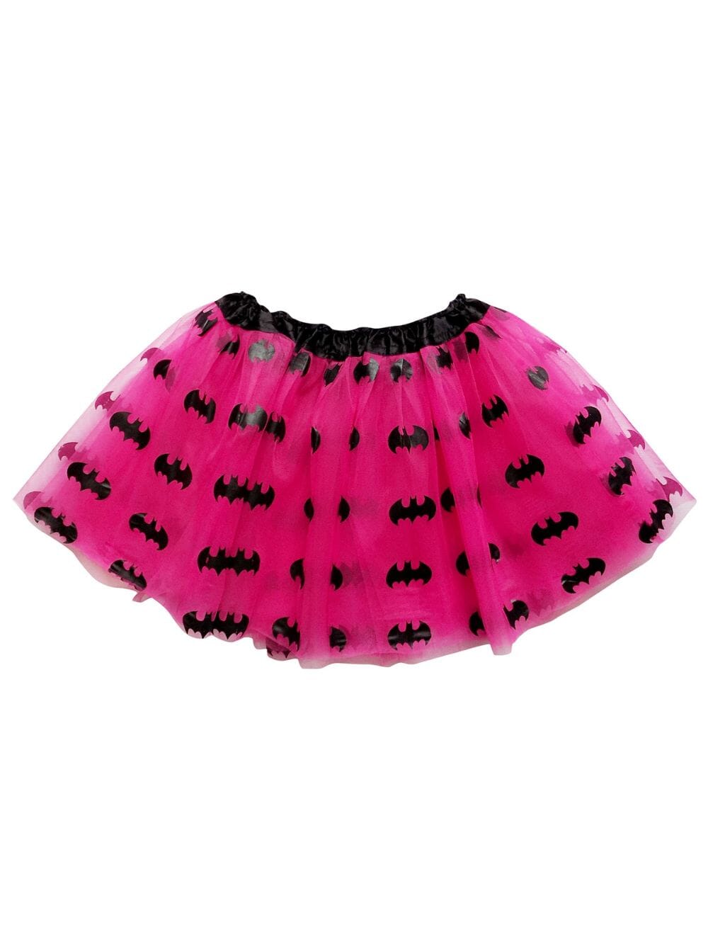 Hot Pink &amp; Black Bats Superhero Tutu Costume Skirt for Kids, Adult, Plus - Sydney So Sweet