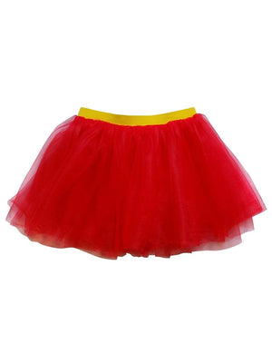Red & Yellow Superhero Tutu Skirt Costume for Girls, Women, Plus - Sydney So Sweet