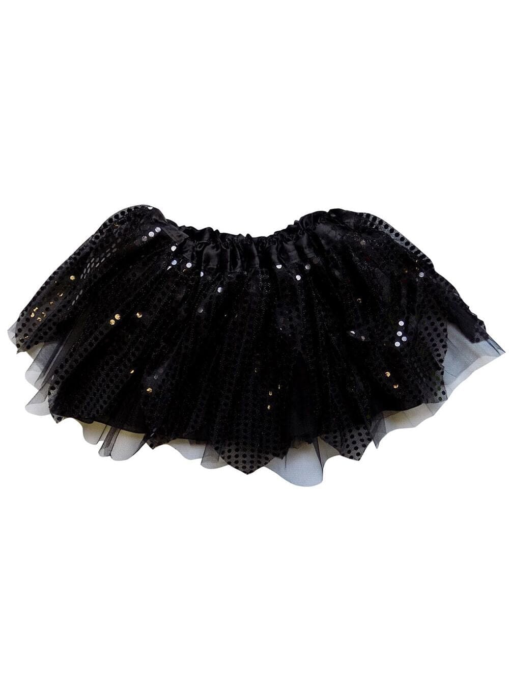 Black Sparkle Running Tutu Skirt Costume for Girls, Women, Plus - Sydney So Sweet