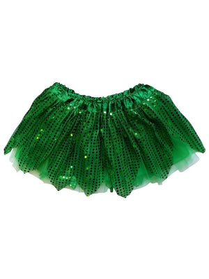 Green Sparkle Running Tutu Skirt Costume for Girls, Women, Plus - Sydney So Sweet