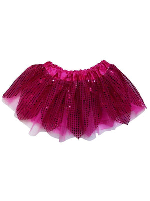Hot Pink Sparkle Running Tutu Skirt Costume for Girls, Women, Plus - Sydney So Sweet