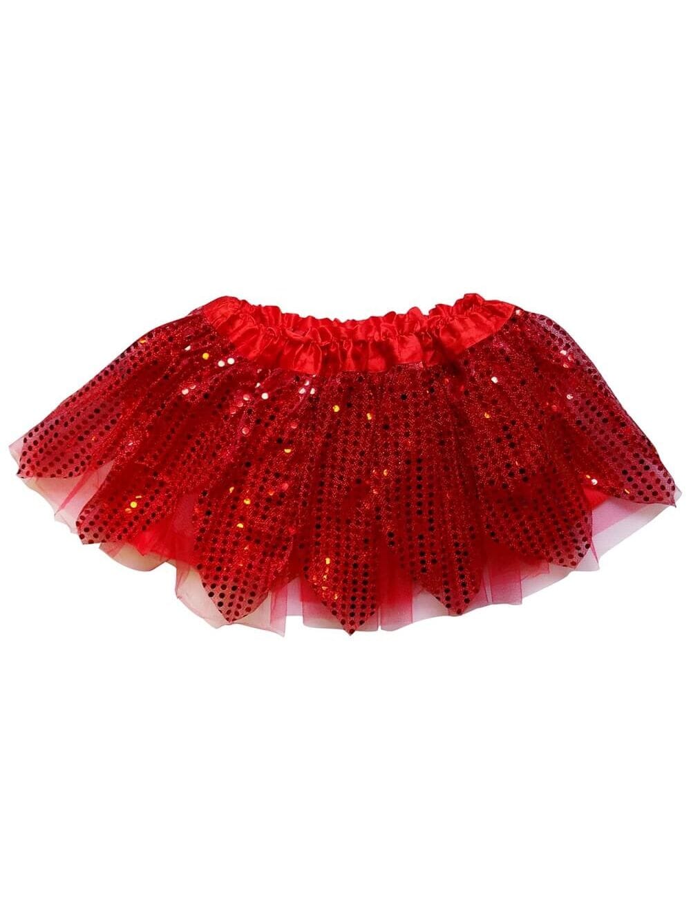 Red Sparkle Running Tutu Skirt Costume for Girls, Women, Plus - Sydney So Sweet