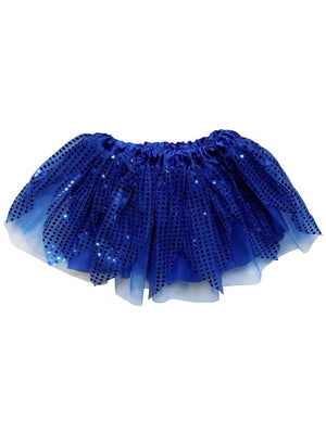 Royal Blue Sparkle Running Tutu Skirt Costume for Girls, Women, Plus - Sydney So Sweet