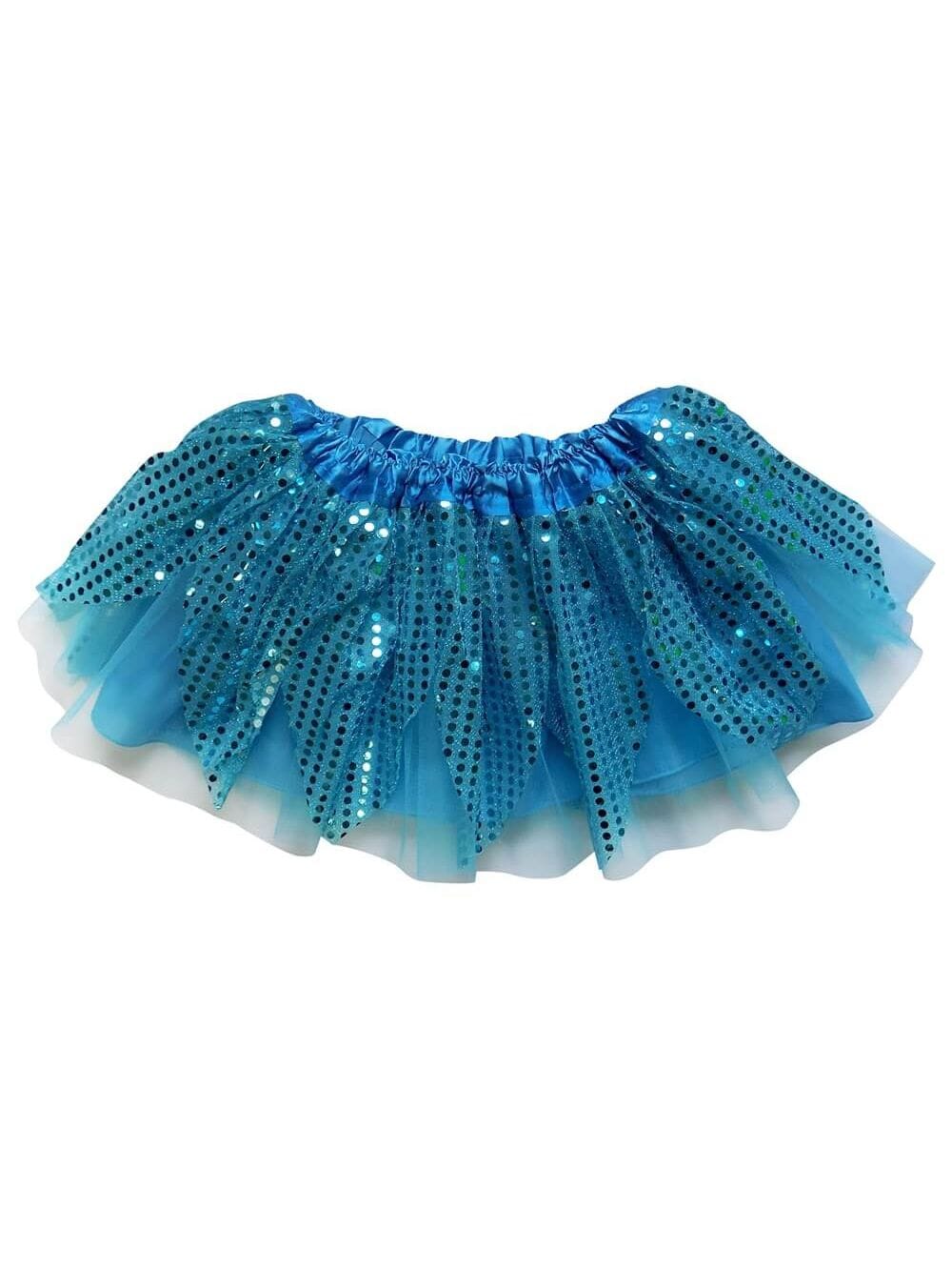 Turquoise Blue Sparkle Running Tutu Skirt Costume for Girls, Women, Plus - Sydney So Sweet