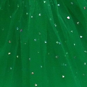 Green Sequin Heart Tutu Skirt Costume for Toddler, Girls, Women, Plus - Sydney So Sweet