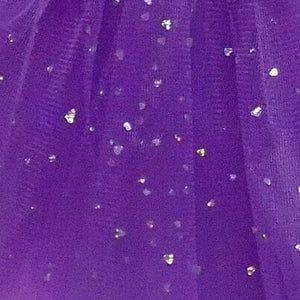 Purple Sequin Heart Tutu Skirt Costume for Toddler, Girls, Women, Plus - Sydney So Sweet