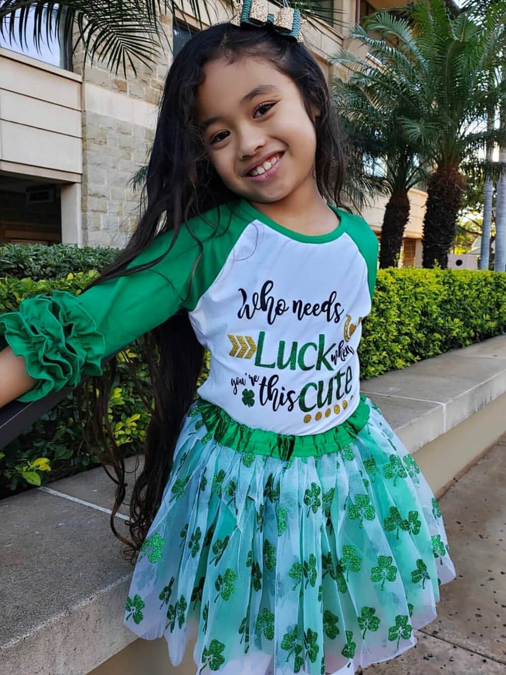 Shamrock Tutu Sparkle Skirt, Kid, Adult, or Plus, Ships Fast M (Kid Size) Shamrock Tutu Sparkle Skirt, Kid, Adult, or Plus, Ships Fast M (Kid Size)