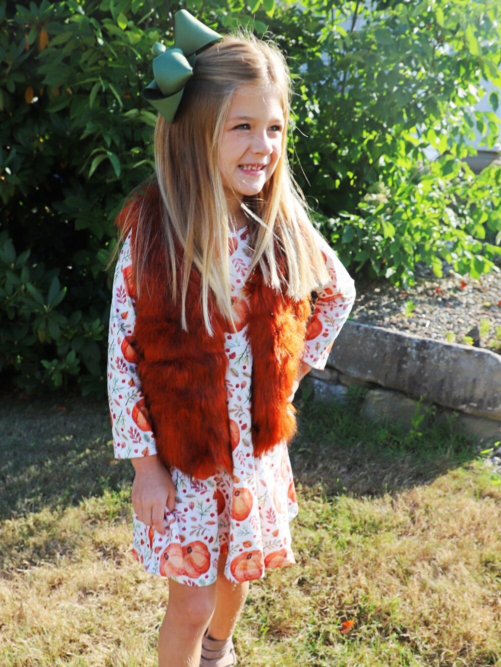 5 Pack of 6" Grosgrain Fall Fun Seasonal Colors Girls Hair Bows - Sydney So Sweet