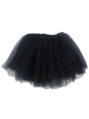 Black Tutu Skirt - Kids Size 3-Layer Tulle Basic Ballet Dance Costume Tutus for Girls - Sydney So Sweet