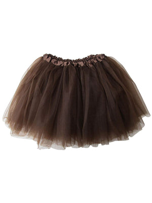Brown Tutu Skirt - Kids Size 3-Layer Tulle Basic Ballet Dance Costume Tutus for Girls - Sydney So Sweet