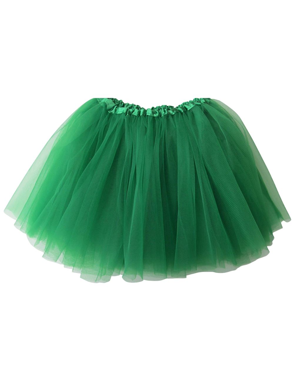 Green Tutu Skirt for Girls – 3-Layer Tulle Ballet, Dance, and Dress-Up Costume Skirt - Sydney So Sweet