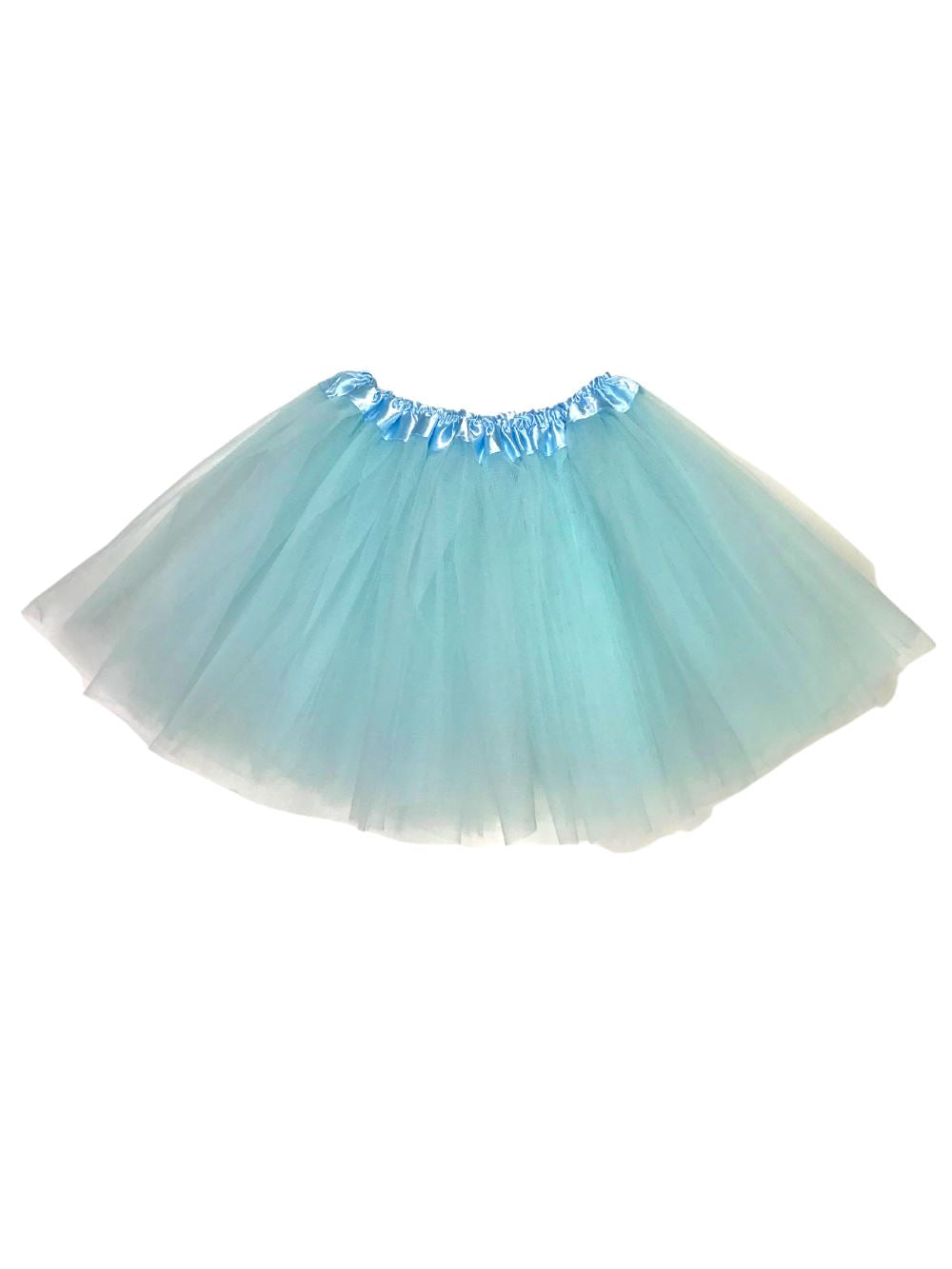 Light Aqua Blue Tutu Skirt for Girls – 3-Layer Tulle Ballet, Dance, and Dress-Up Costume Skirt - Sydney So Sweet