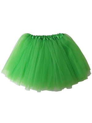 Lime Green Tutu Skirt - Kids Size 3-Layer Tulle Basic Ballet Dance Costume Tutus for Girls - Sydney So Sweet