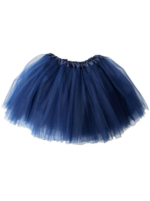 Navy Blue Tutu Skirt - Kids Size 3-Layer Tulle Basic Ballet Dance Costume Tutus for Girls - Sydney So Sweet